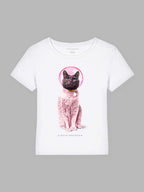 Astro Cat Organic Cotton T-Shirt Mary