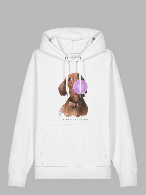 Bubble Dachshund Organic Cotton Hoodie Miami