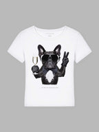 Champagne Dog Organic Cotton T-Shirt Mary