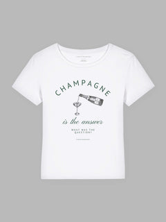 Champagne Glas Bio-Baumwoll T-Shirt Mary