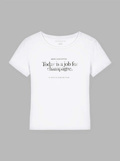 Champagne Job Organic Cotton T-Shirt Mary