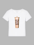 Coffee organic cotton T-shirt Mary