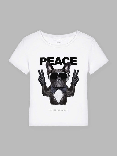 Frenchie Peace Bio-Baumwoll T-Shirt Mary