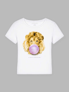 Bubble Safari Lion Organic Cotton T-Shirt Mary