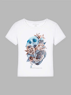 Sky Skull Organic Cotton T-Shirt Mary