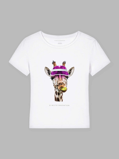 Tennis Giraffe Organic Cotton T-Shirt Mary