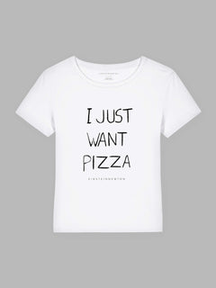 Want Pizza Organic Cotton T-Shirt Mary