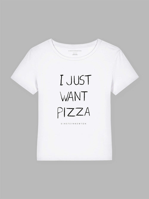 Want Pizza Organic Cotton T-Shirt Mary