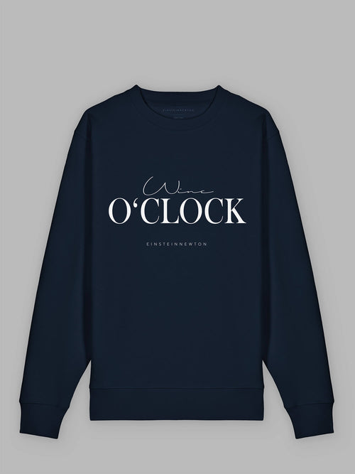 Wine oClock organic cotton sweatshirt Madison